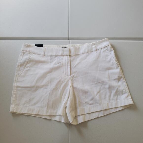J.CREW Pants - J.Crew Shorts Womens 14 White Chino Classic Slant Pockets Style H1453 Casual